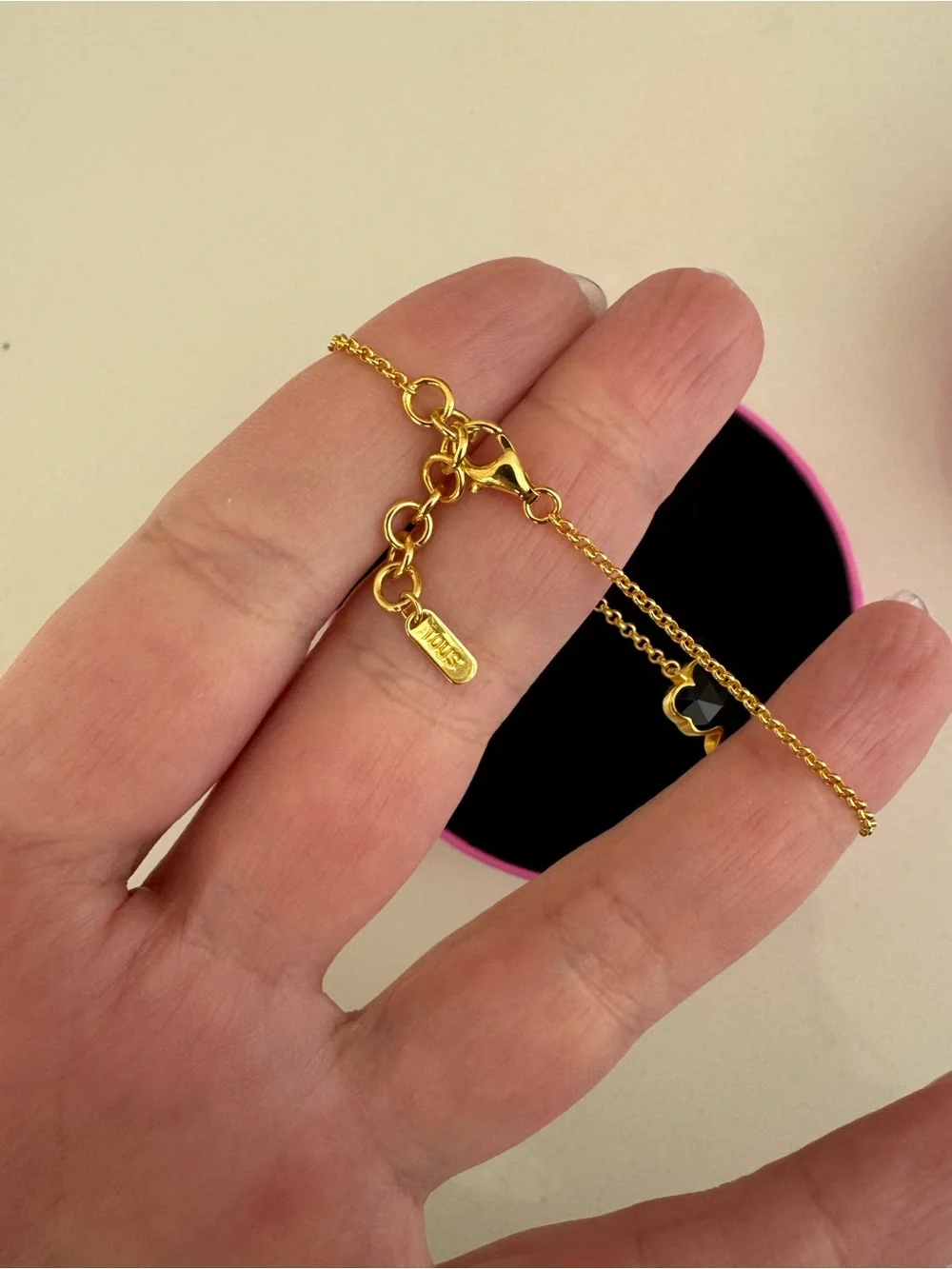 TOUS Chain Bracelet for Women with 18 Kt Gold Plated